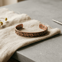 Sybil | Engraved Magnetic Copper Cuff