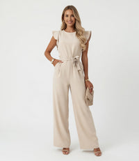 PAULINE | Jumpsuit with Waist Tie