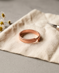 Venetia | Spiral Engraved Copper Ring
