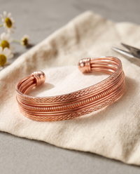 Zara | Faceted Six-Strand Copper Cuff
