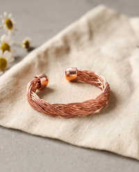 Helena | Braided Open Copper Cuff