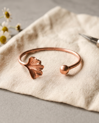 Tessa | Flower End Copper Cuff