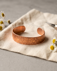 Leonora | Dimpled Copper Cuff