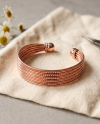 Muriel | Diamond-Cut Wire Copper Bracelet