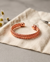 Celia | Hand-Coiled Copper Cuff