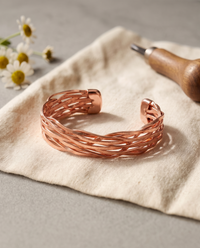 Phyllis | Hand-Woven Copper Bracelet