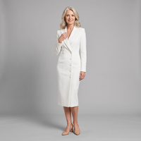 Anna | Elegant Tailored Midi Dress