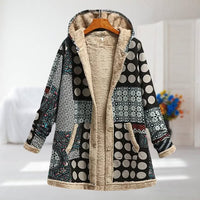 Agnes | Hooded Patchwork Coat