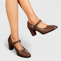 Camille | Retro Heeled Mary Janes