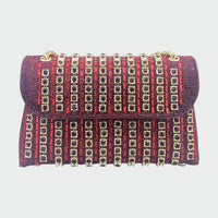 Laviera - Chic Chain Colored Diamond Shoulder Bag
