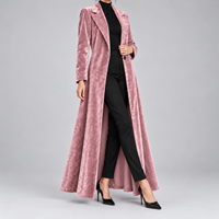 Beatrice | Velvet Open-Front Maxi Coat