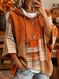Lydia | Autumn Patchwork Hoodie