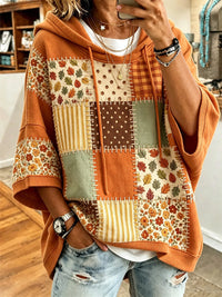 Cora | Autumn Leaf Print Hoodie
