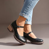 Mireille | Brogue Block-Heel Mary Janes