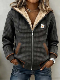 Penelope | Sherpa-Lined Hooded Quilted Jacket